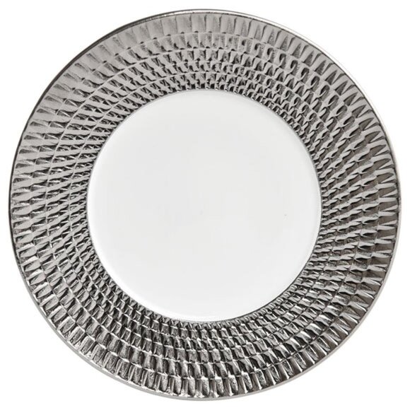 Bernardaud Twist Platinum Salad Plate 8.5'' - NEW $235 - Picture 1 of 2